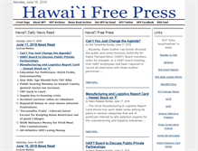 Tablet Screenshot of hawaiifreepress.com